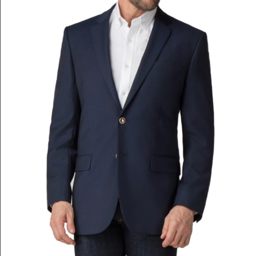 Alexandre London Savile Row Navy Classic Blazer